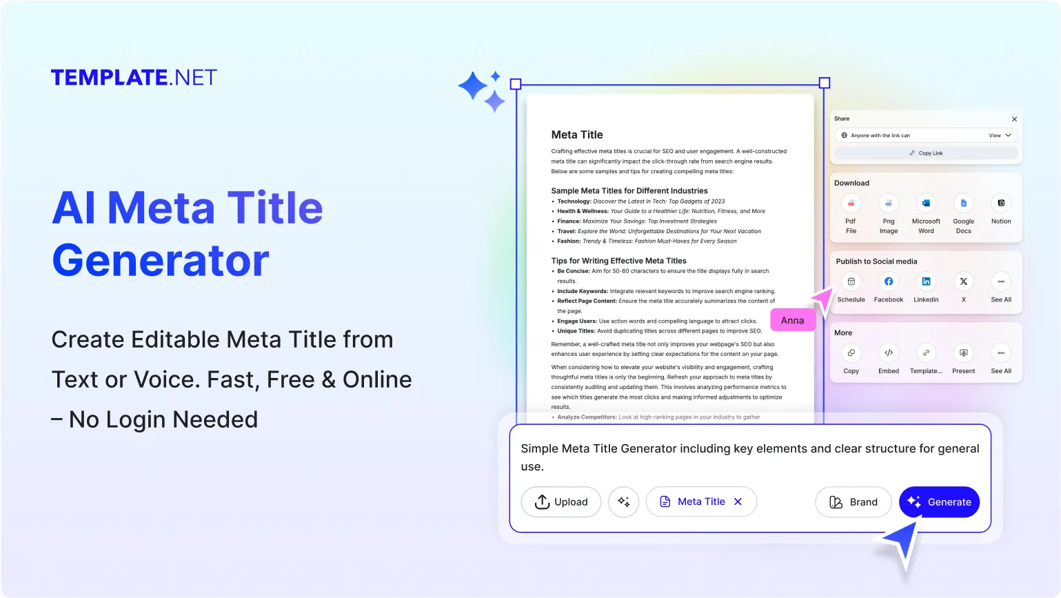 Free AI Meta Title Generator, Online Title Optimization Tool